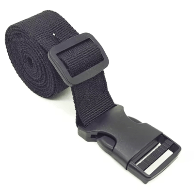 Correa Poliester Negro clip lock| Pro Custom