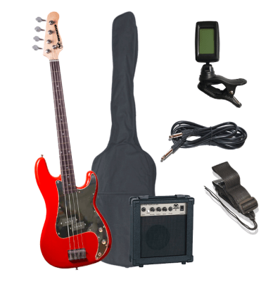 Pack de Bajo Eléctrico Rojo | HONDO HGP-740