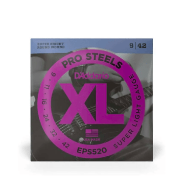 Cuerdas para Guitarra Eléctrica Daddario 9-42 EPS520