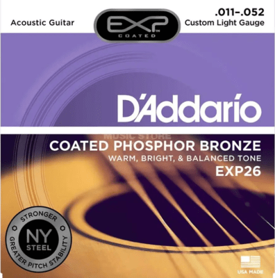 Cuerdas para guitarra acustica D'Addario EXP26
