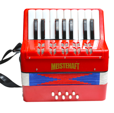 Acordeón de Niño 8 Bajos Rojo Meistehaft