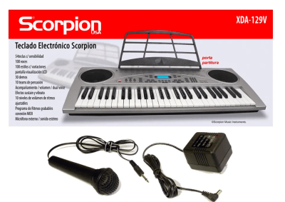 Teclado 54 Teclas Scorpion XDA-129V