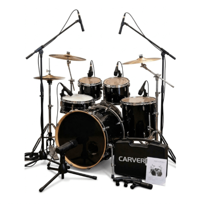 Set Microfonos Bateria 7 mic CARVER PRO SM-DR-7