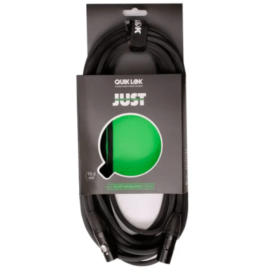 Cable de Microfono XLR-XLR Alta calidad 10mt. QUIKLOK