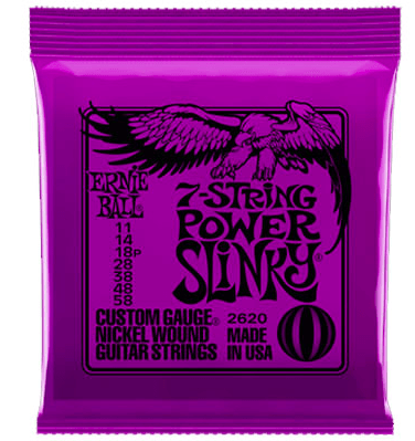 Set de Cuerdas Ernie Ball  Power Slinky 11-58 (7-string)