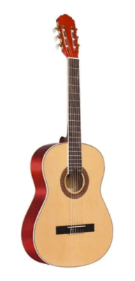 Guitarra Acústica Clásica 39 Scorpion Natural Con Alma + Funda