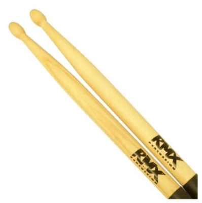 Baquetas Rmx 7a - Punta Madera - Hickory - Antideslizantes