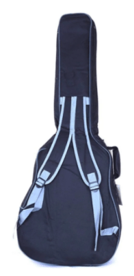 Funda Para Guitarra Folk 42 Negro / Gris HONDO