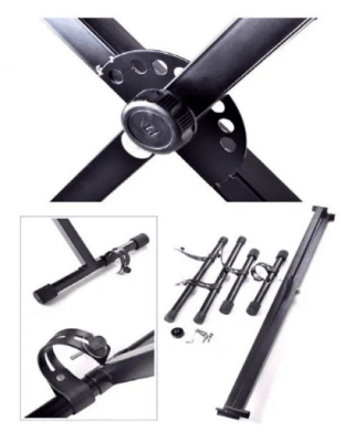 Atril Teclado Doble - Metálico Y Resistente