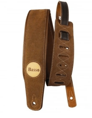 Basso Cla04 Correa De Guitarra/ Bajo Café Gamuza