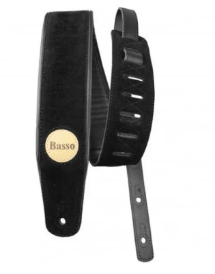 Basso Cla03 Correa De Guitarra/ Bajo Negro Gamuza