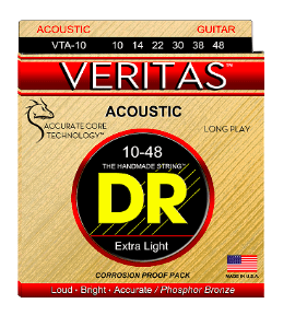 Cuerdas Guitarra Acústica 6 Cuerdas VERITAS VTA-10-48 Extra Light