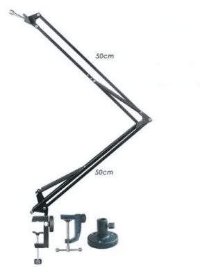 Atril Soporte Tipo Brazo Para Micrófono Broadcast- Ajustable