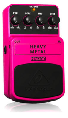 Pedal De Guitarra Heavy Metal Hm300 Behringer