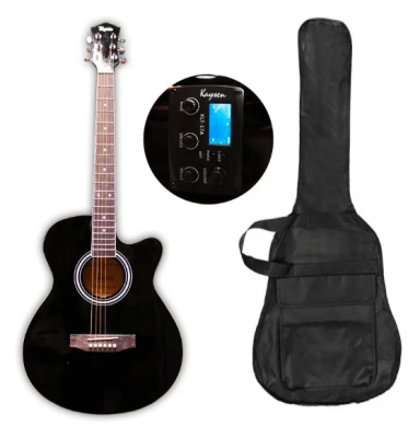 TAYSTE GA150T Guitarra Electroacustica Capsula Con Afinador / Funda