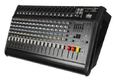 Consola Con Power 16 Canales Akc Kc1616