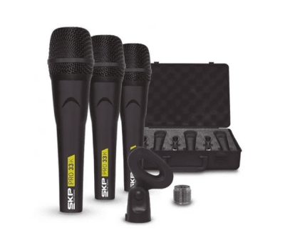 Pack 3 Micrófonos Skp Pro 33k - Profesional
