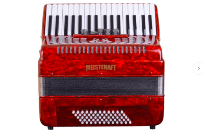 Meistehaft MT6392 Acordeón 60 Bajos 5 Registros Red
