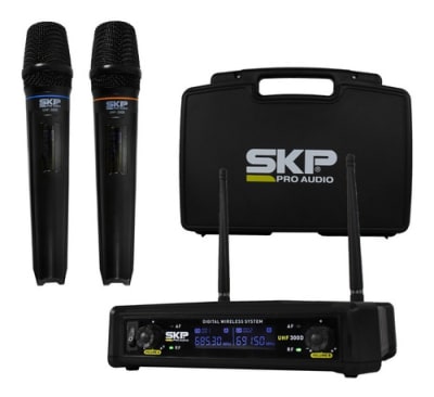 SKP UHF 300D Microfono Inalámbrico Doble