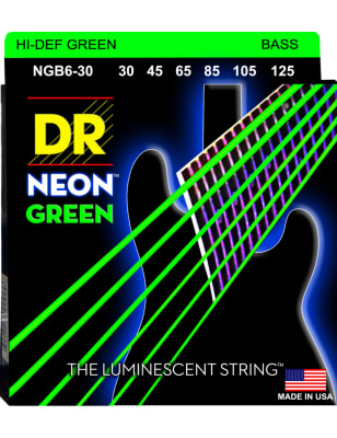DR NGB6-30 Cuerdas Bajo Eléctrico 6 NEON 30-125