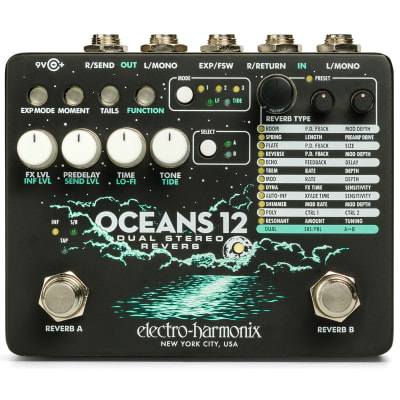 Electro-Harmonix Oceans 12 Pedal de Guitarra Reverb