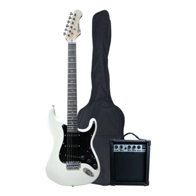 Cipriani Pollux-1 Pack Guitarra Eléctrica White/Black