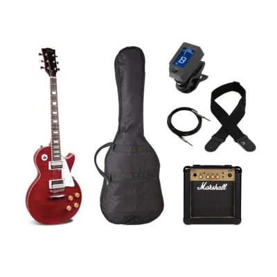 Guitarra Les Paul Red + Amplificador y Accesorios