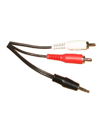 CABLE AUDIO PLUG 3.5 ST A 2 PLUG RCA. 3 MTS