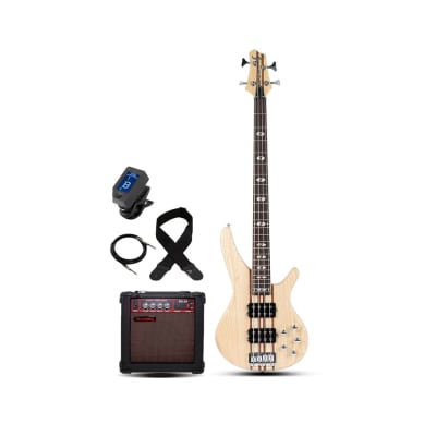 Bajo Activo 4 cuerdas + Amplificador y Accesorios