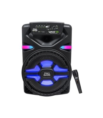 PARLANTE CON BATERIA BLUETOOTH PROBASS WAVE 15