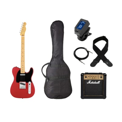 Guitarra Telecaster Red + Amplificador Accesorios