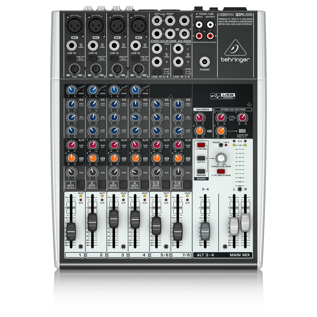 BEHRINGER 1204USB Mezclador 8 canales centralmusic