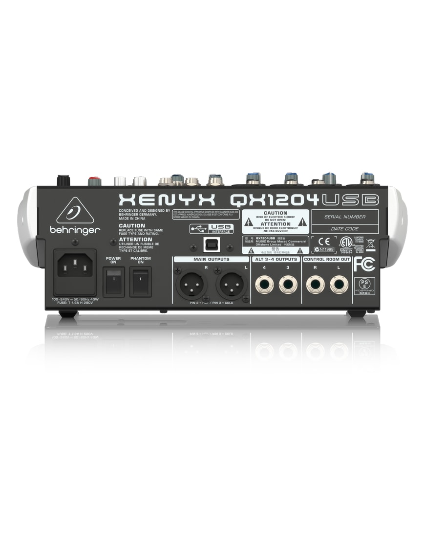 Mezclador 8 Canales QX1204USB Behringer | centralmusic