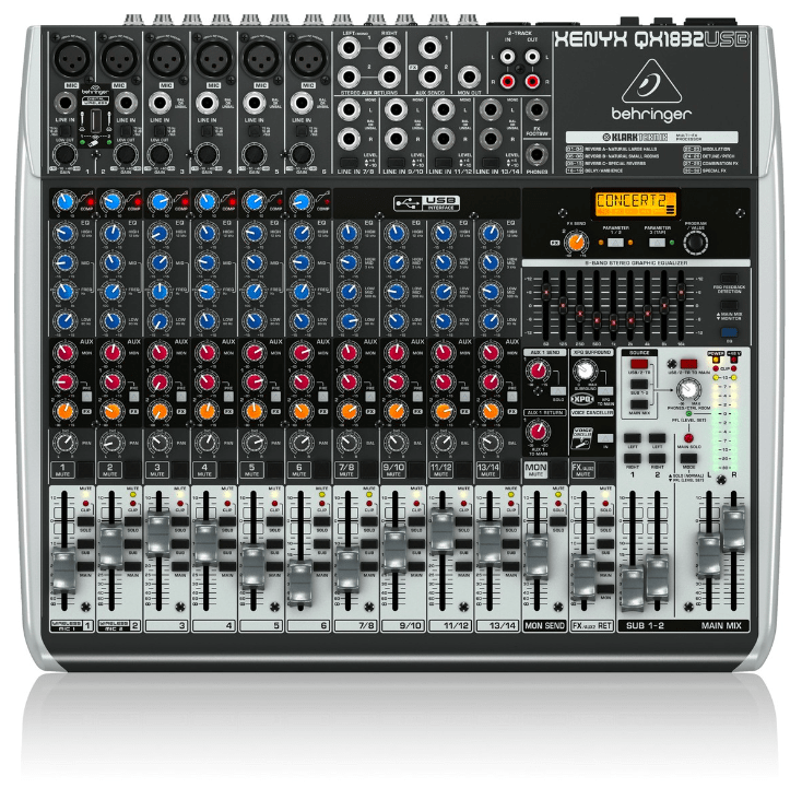 Behringer Xenyx QX1832USB Mezclador Análogo 18 Canales - FX - USB