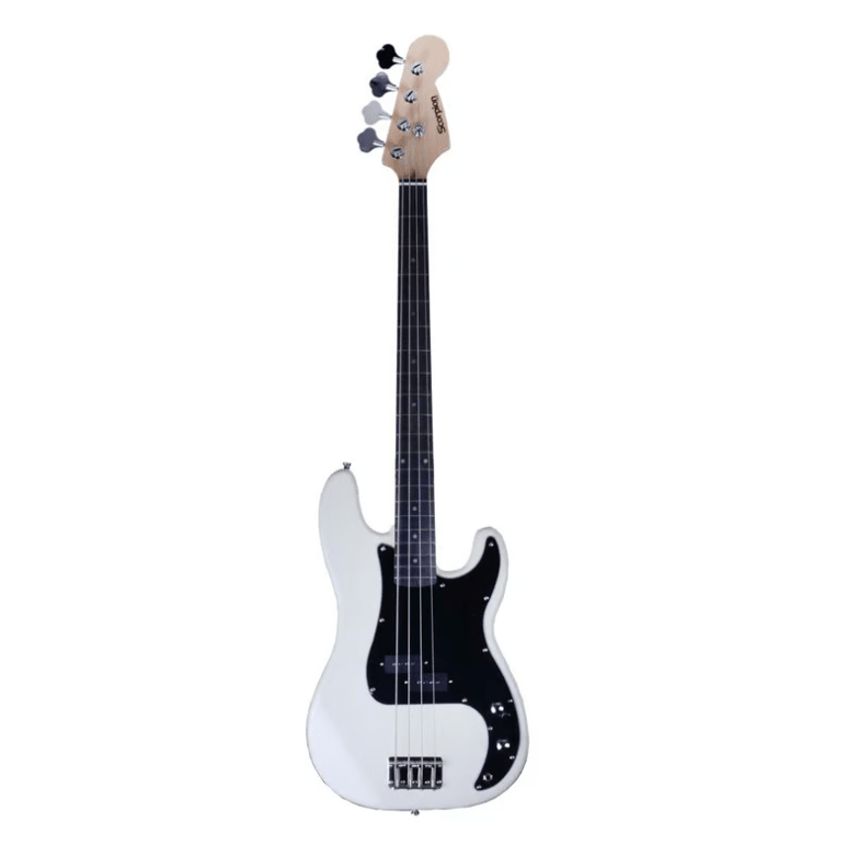 Bajo Eléctrico Blanco /Pickguard Black SDD617 Scorpion