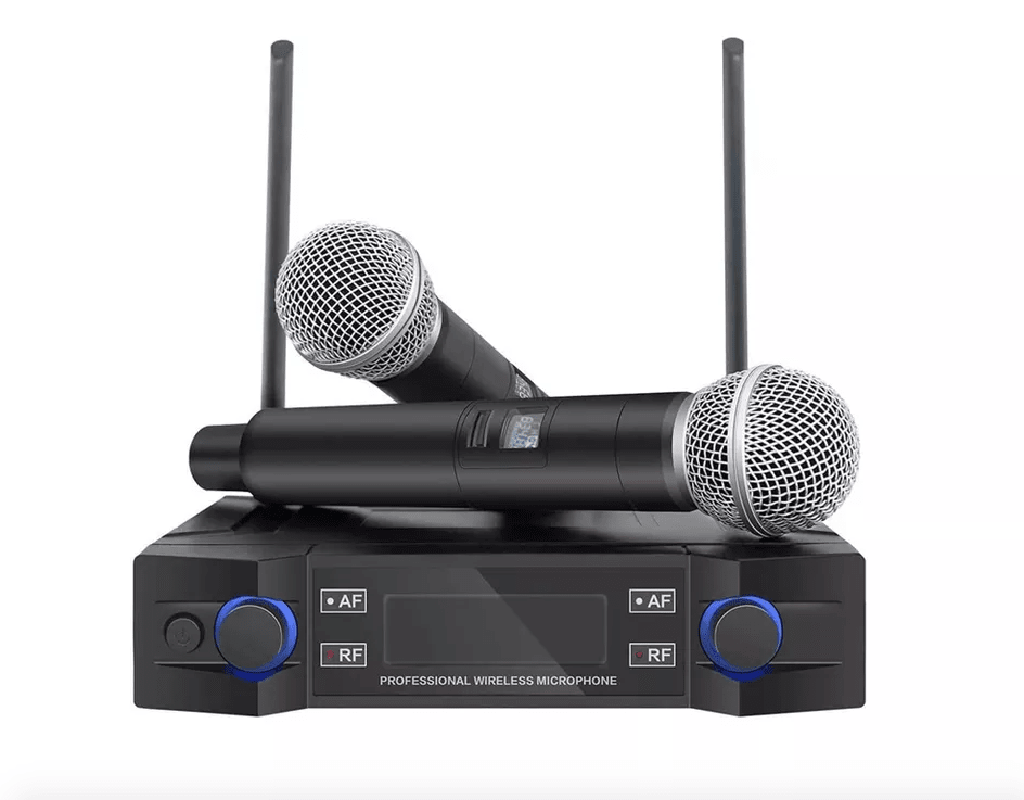 Microfono de mano doble Inalambrico Wireless 0db RU-205