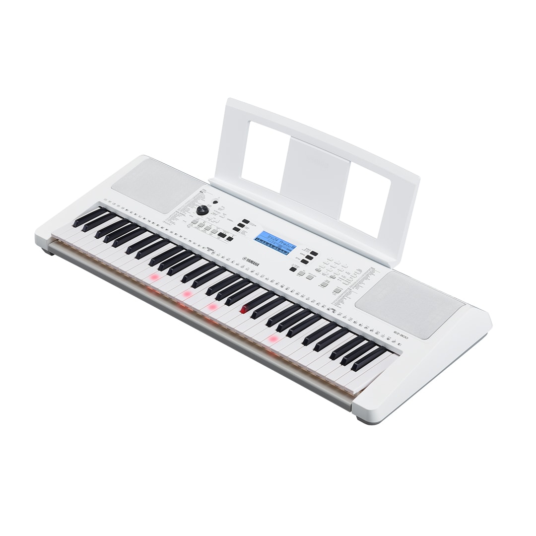 Yamaha EZ-300 ホワイト Yamaha Ez300 Teclado + Transformador Original | centralmusic