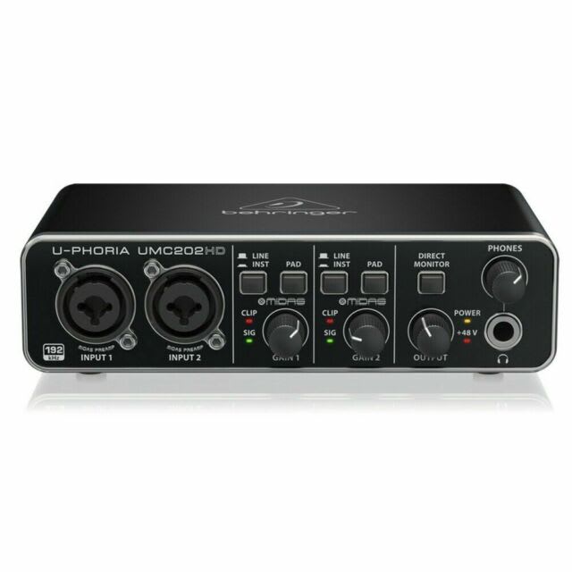 Behringer UMC202HD Interfaz de Audio