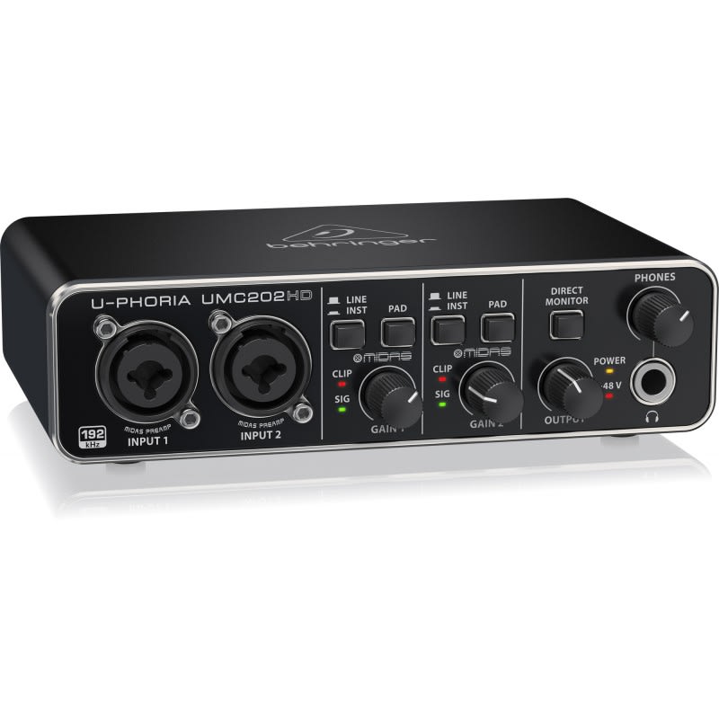 Behringer UMC202HD Interfaz de Audio | centralmusic