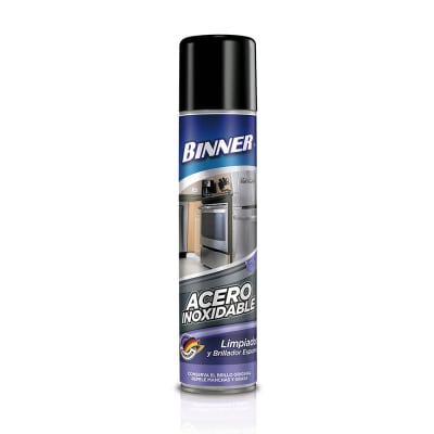 BINNER LIMPIADOR DE ACERO SPRAY 400 ML