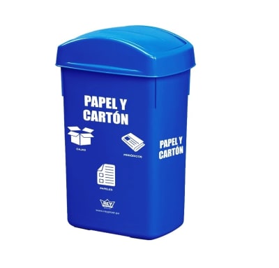 REY PAPELERA RECTANGULAR C/LOGO #301