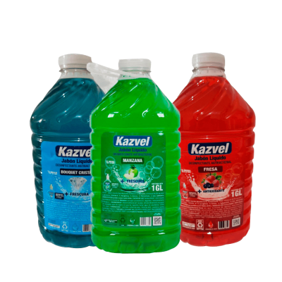 KAZVEL JABON LIQUIDO ANTIBACTERIAL AROMAS GL1