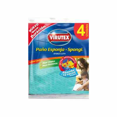 VIRUTEX PAÑO SUPER ABSORBENTE X 4und