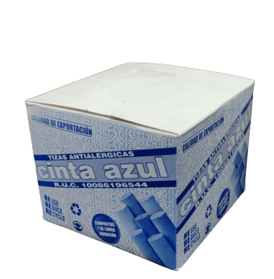 CINTA AZUL TIZA BLANCA x80
