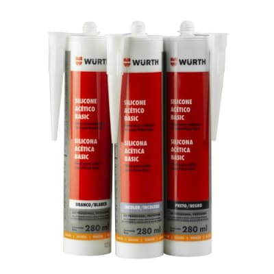 WURTH SILICONA ACETICA BASICA TRANSPARENTE 280ML