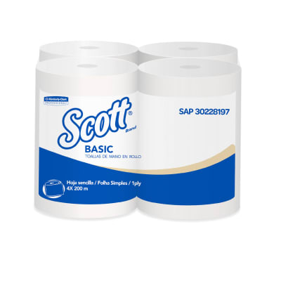SCOTT PAPEL TOALLA 200MT X 4ROLLOS