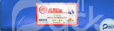BOLSA  AZUL 20 * 30'' PAQ X100