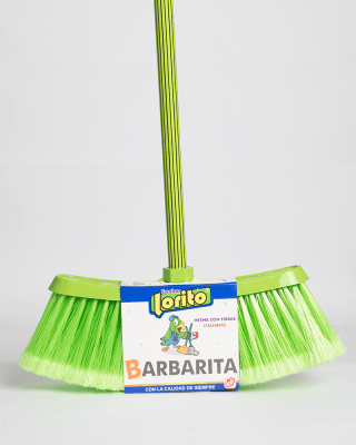 LORITO ESCOBA BARBARITA CON PALO