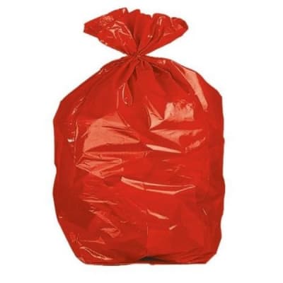 BOLSA ROJA 240 LT ESPESOR 2 PAQ X100