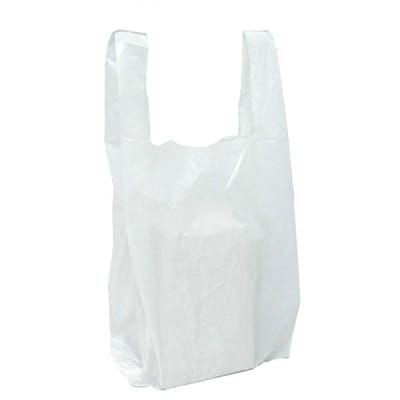 BOLSA BLANCA CON ASA 16 * 19'' PAQ X100